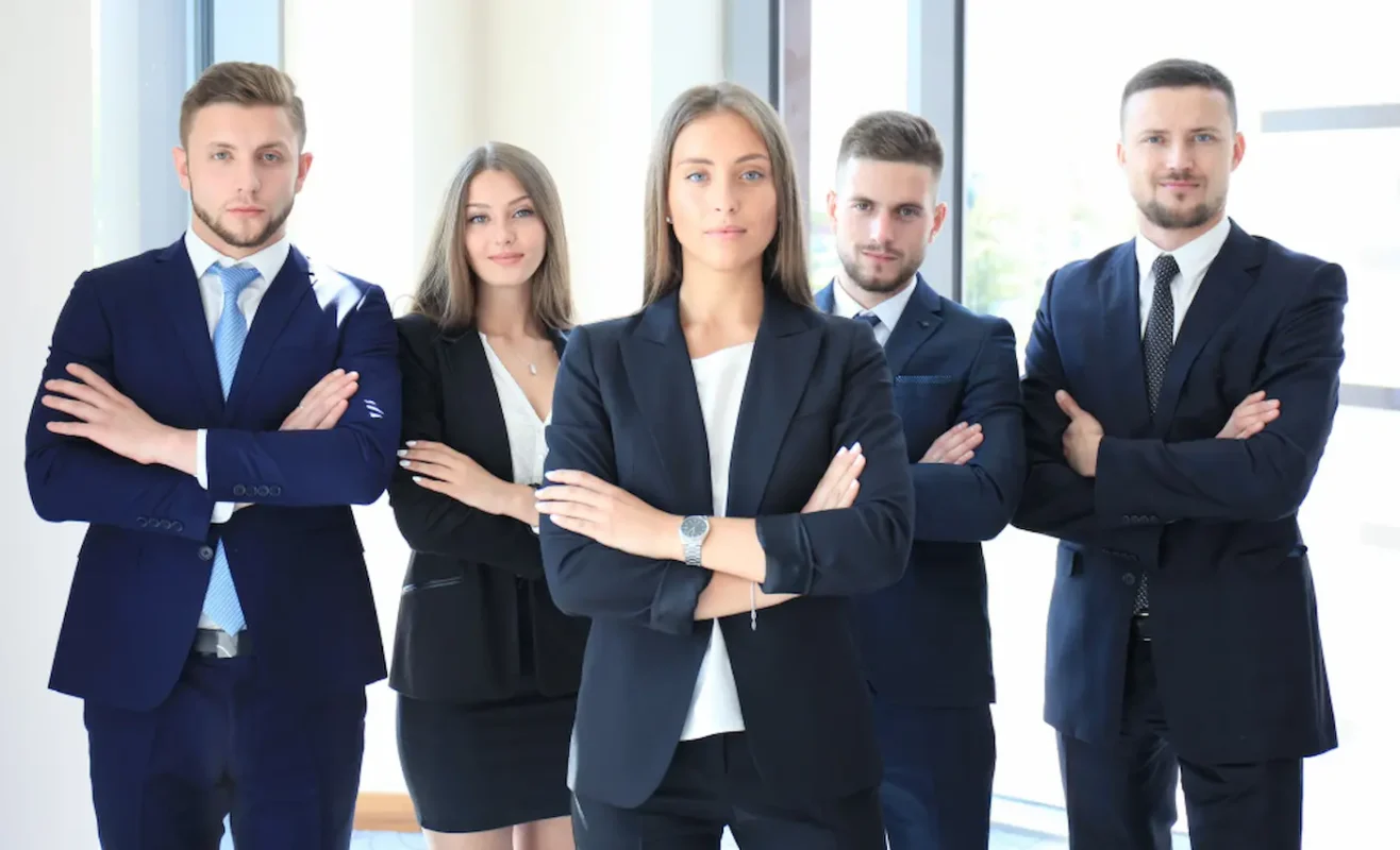 Corporate uniform branding across multiple departments